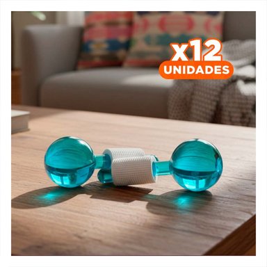 PACK12 APLICADOR FACIAL CON GLOBOS DE HIELO CELESTE PAR PARA PIEL FRESCA - 1
