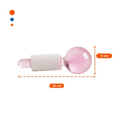 APLICADOR FACIAL GLOBOS DE HIELO PAR ROSADO USO EN CASA - 4