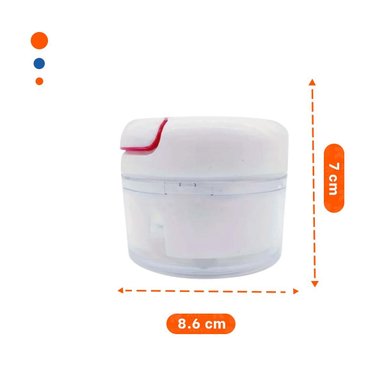 UTENSILIO PRACTICO CON RECIPIENTE GRADUADO 1000 ML CELESTE - 4