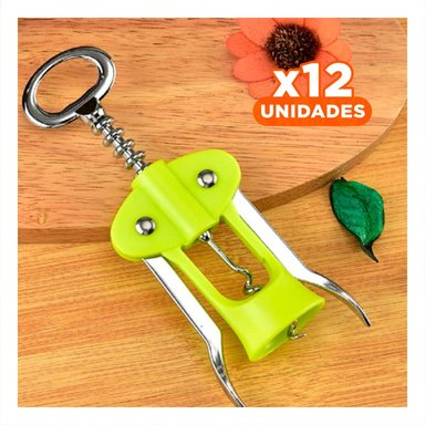 PACK12 HERRAMIENTA MANUAL VERDE 16,5 CM PRACTICA PARA BOTELLAS - 1