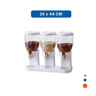 PACK6 TOLVA DOBLE DE GRANOS 2L NEGRO SEGURA Y ELEGANTE PARA GRANOS Y CEREALES Y+REGALO STICKER - 4