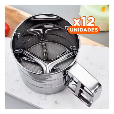 PACK12 CERNIDERA METALICA 10,5X9 CM PLATEADO PARA COCINA - 1