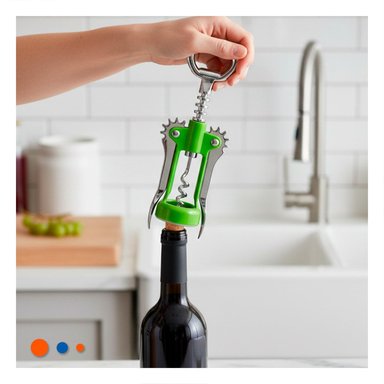 EXTRACTOR VERDE MANUAL 16,5 CM ACCESORIO BASICO PARA HOGAR Y+REGALO STICKER - 2