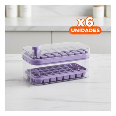 PACK6 ACCESORIO FLEXIBLE MORADO PARA PREPARAR CUBOS EN CASA Y+REGALO STICKER - 1