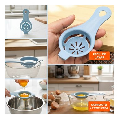 PACK2 ACCESORIO FUNCIONAL CON RECIPIENTE 1000 ML PARA COCINA CELESTE Y+PAPEL REGALO - 3