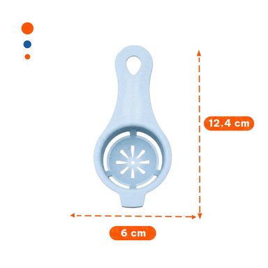PACK2 ACCESORIO FUNCIONAL CON RECIPIENTE 1000 ML PARA COCINA CELESTE Y+PAPEL REGALO - 4