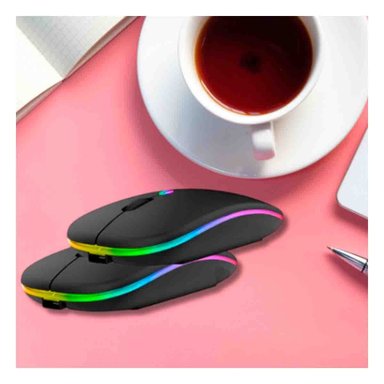 PACK2 PERIFERICO INALAMBRICO TIPO MOUSE NEGRO PARA LAPTOP Y PC DE USO DIARIO Y+REGALO STICKER - 3