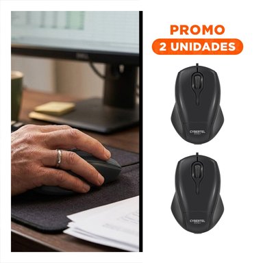 PACK2 CONTROL NEGRO INALAMBRICO CON BOTONES SILENCIOSOS Y TECNOLOGIA AVANZADA - 1