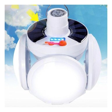 PACK4 ILUMINACION LED RECARGABLE CON PANEL SOLAR CON LUZ BRILLANTE Y+REGALO STICKER - 5