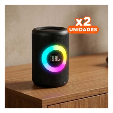 PACK2 BOCINA BLUETOOTH NEGRA PORTATIL CON SONIDO CLARO PARA ESCUCHAR MUSICA Y+REGALO STICKER - 1