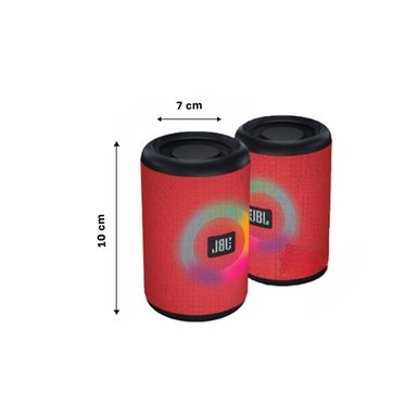 PACK4 MINI PARLANTE ROJO COMPACTO PORTATIL AUDIO NÍTIDO Y BATERIA DURADERA Y+REGALO STICKER - 4
