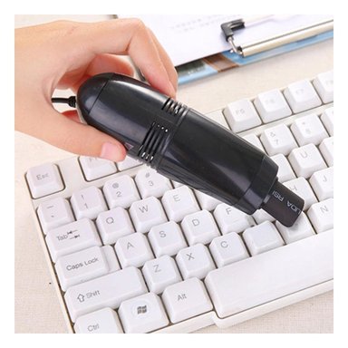 PACK12 PORTATIL ASPIRADORA USB NEGRO PARA LIMPIEZA DE ESCRITORIO - 2