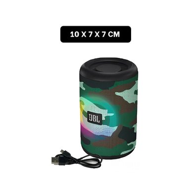 COMPACTO PARLANTE BLUETOOTH MILITAR PORTATIL CON AUDIO CLARO PARA MUSICA Y+PAPEL REGALO - 4