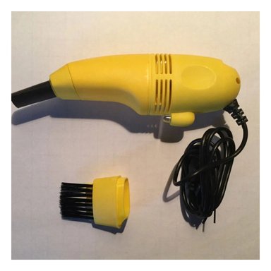 PACK4 PORTATIL ASPIRADOR USB AMARILLO PARA LIMPIEZA DE TECLADO Y LAPTOP - 2