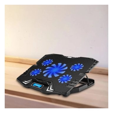 PACK2 REFRIGERADOR AJUSTABLE PARA LAPTOP COLOR NEGRO CON RENDIMIENTO OPTIMO - 5