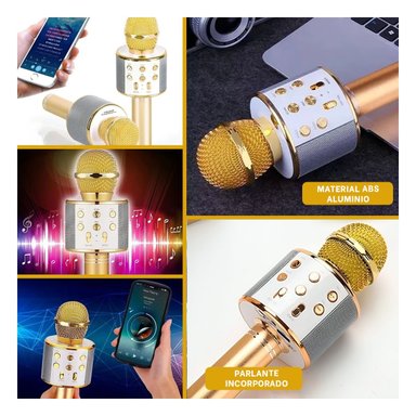 PACK4 CONTROL PORTATIL DORADO INALAMBRICO CON SONIDO CLARO Y MICROFONO Y+REGALO STICKER - 2