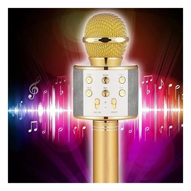 PACK4 CONTROL PORTATIL DORADO INALAMBRICO CON SONIDO CLARO Y MICROFONO Y+REGALO STICKER - 5