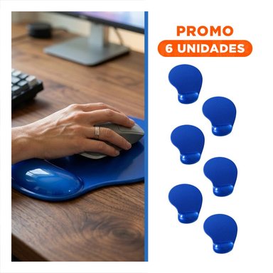 PACK6 SOPORTE GEL COMPACTO AZUL CON SUPERFICIE ANTIDESLIZANTE Y ERGONOMICO - 1