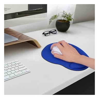 PACK12 BASE GEL SUAVE AZUL CON DISENO MODERNO Y COMODO PARA COMPUTADORA Y+PAPEL REGALO - 3