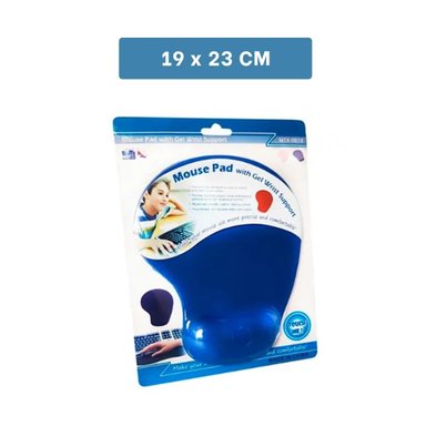 PACK12 BASE GEL SUAVE AZUL CON DISENO MODERNO Y COMODO PARA COMPUTADORA Y+PAPEL REGALO - 4