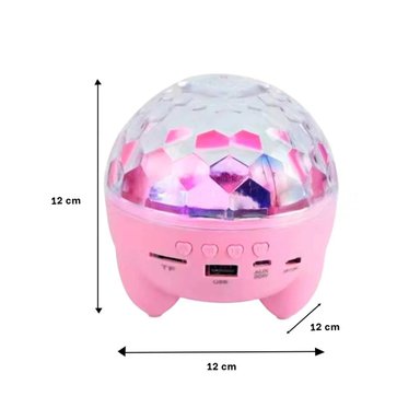 PACK2 ALTAVOZ PORTATIL CON LAMPARA Y EFECTOS DE LUCES ROSADO DE DISCOTECA CON PATITAS - 4