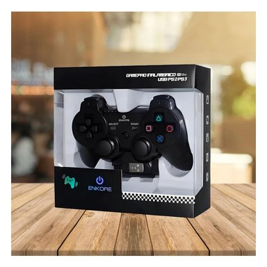 PACK6 JOYSTICK GAMER COMPATIBLE CON DIFERENTES PLATAFORMAS COLOR NEGRO Y+PAPEL REGALO - 2