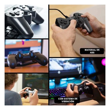 PALANCA GAMER DE RESPUESTA RAPIDA Y FACIL MANEJO NEGRO Y+LIGAS REGALO - 5