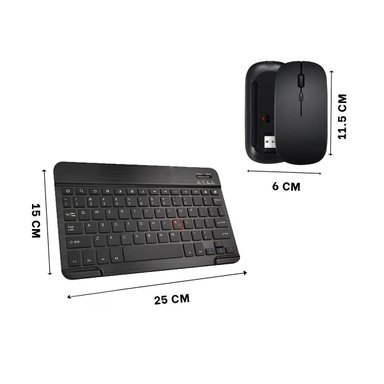 PACK2 EQUIPO TECLADO INALAMBRICO Y MOUSE NEGRO PORTATIL SALA HOGAR JUEGOS Y LECTURA - 4