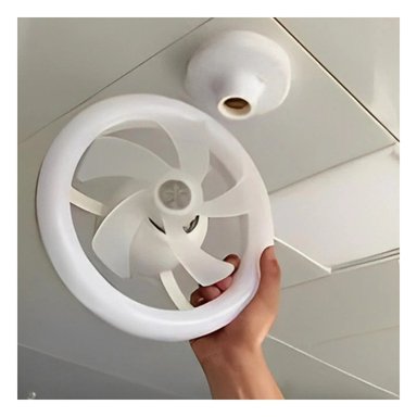 PACK2 LUZ DE TECHO VENTILADOR 2 EN 1 PARA SALA DORMITORIO Y AMBIENTE MODERNO - 3