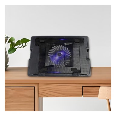 PACK6 ACCESORIO UNIVERSAL LAPTOP 1 VENTILADOR NEGRO LIGERO MODERNO Y SEGURO Y+REGALO STICKER - 3
