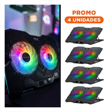 PACK4 SOPORTE 2 VENTILADORES CON PORTA CELULAR LIGERO SEGURO Y ADAPTABLE Y+REGALO STICKER - 1