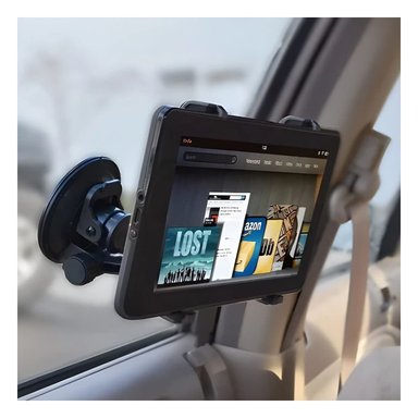 PACK12 RACK GIRATORIO TABLET UNIVERSAL 360 NEGRO MODERNA FUNCIONAL Y ADAPTABLE - 2
