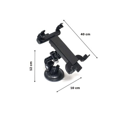 PACK12 RACK GIRATORIO TABLET UNIVERSAL 360 NEGRO MODERNA FUNCIONAL Y ADAPTABLE - 4