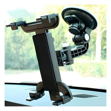 PACK12 RACK GIRATORIO TABLET UNIVERSAL 360 NEGRO MODERNA FUNCIONAL Y ADAPTABLE - 5