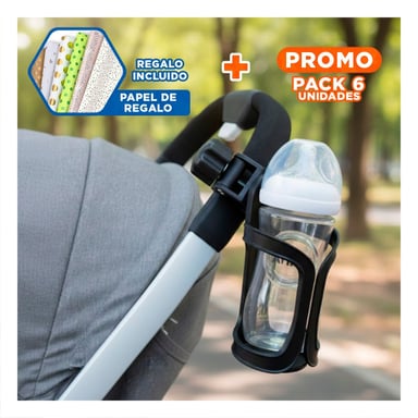 PACK6 BASE PARA COCHE EN COLOR NEGRO ADAPTABLE CON ESPACIO SEGURO 14X7CM Y+PAPEL REGALO - 1