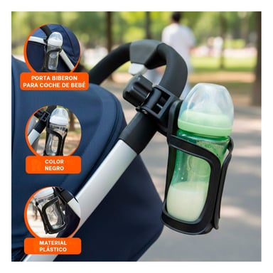 PACK12 BASE PARA BEBE EN COCHE EN COLOR NEGRO CON FORMATO ESTABLE 14X7CM - 3