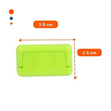 PACK12 TAPA RECTANGULAR DE 2,5X3,5CM PARA ENCHUFE ROSADO VERDE Y BLANCO Y+REGALO STICKER - 4