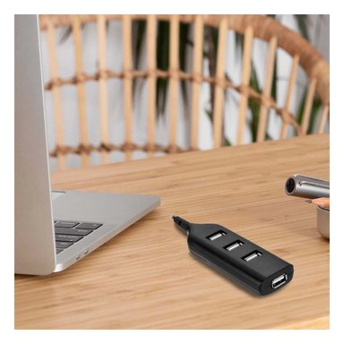 PACK6 ESTACION USB ALTA VELOCIDAD 4 PUERTOS NEGRO LIGERA Y FACIL DE CONECTAR - 5