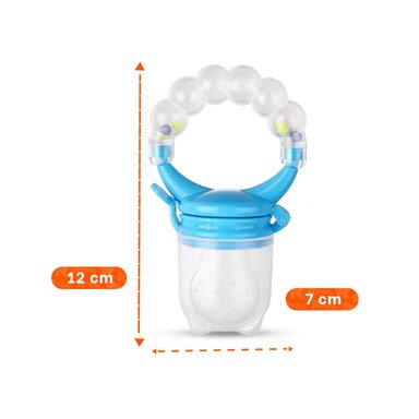 PACK2 CHUPON ALIMENTADOR INFANTIL EN COLOR BLANCO CON SILICONA Y BOLITAS Y+PAPEL REGALO - 4