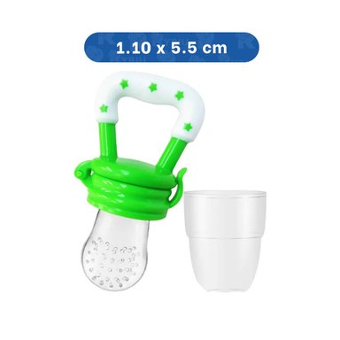 PACK2 BOQUILLA TIPO ALIMENTADOR INFANTIL EN COLOR VERDE CON ESTRELLITAS Y+REGALO STICKER - 4