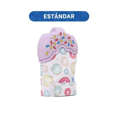 MORDEDOR EN COLOR LILA CON GUANTE INTEGRADO FORMA FORMA DE DONA Y+PAPEL REGALO - 4