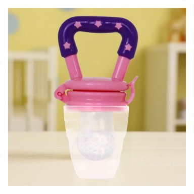 PACK4 CHUPON ALIMENTADOR CON ESTRELLITAS DE SILICONA EN COLOR MORADO SUAVE - 2