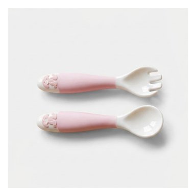 PACK6 CONJUNTO DE CUCHARA Y TENEDOR FORMA PERRITO EN COLOR ROSADO CON ESTUCHE INFANTIL - 3