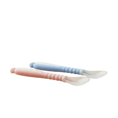 PACK12 JUEGO DE ALIMENTACION CELESTE Y ROSADO CON 2 CUCHARAS Y SISTEMA VENTOSA Y+REGALO STICKER - 2