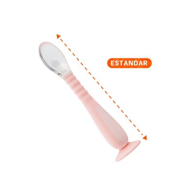 PACK2 CUCHARA DE ALIMENTACION ROSADO CON VENTOSA FIJA Y ESTUCHE SEGURO Y+PAPEL REGALO - 4