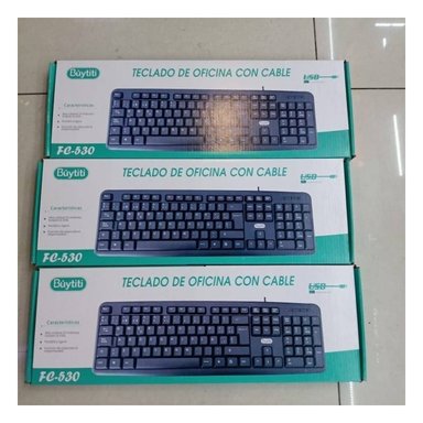 PACK2 TABLERO NEGRO CON DISENO ERGONOMICO Y TECLAS RETROILUMINADAS Y+PAPEL REGALO - 3