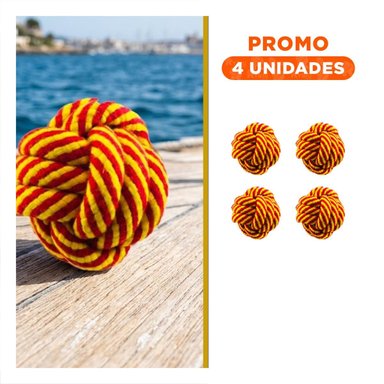 PACK4 BOLA DURADERA AMARILLO ANARANJADO PARA JUEGO DIARIO Y+REGALO STICKER - 1