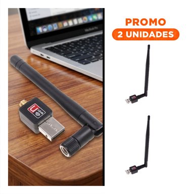 PACK12 ADAPTADOR USB WIFI COMPACTO PARA CONEXION CONTINUA Y COMPATIBLE NEGRO Y+PAPEL REGALO - 1