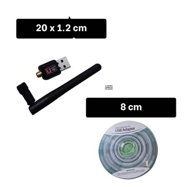 PACK12 ADAPTADOR USB WIFI COMPACTO PARA CONEXION CONTINUA Y COMPATIBLE NEGRO Y+PAPEL REGALO - 4