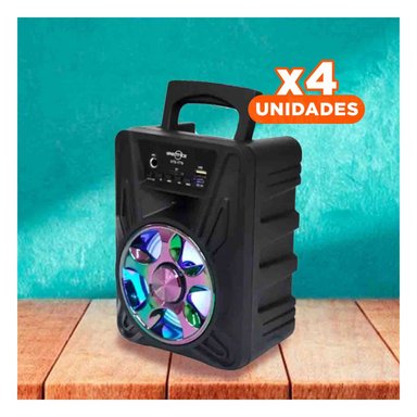 PACK4 BOCINA INALAMBRICA CON BLUETOOTH 5.0 DE 4 PULGADAS DE PLASTICO EN SALA - 1